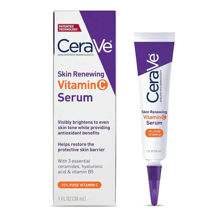 CeraVe Vitamin C Serum with Hyaluronic Acid | Skin Brightening Serum for Face with 10% Pure Vitamin C