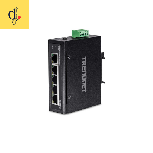 TRENDnet 5-Port Industrial Unmanaged Fast Ethernet DIN-Rail Switch, 5 x Fast Ethernet Ports, IP30, Operating Temperature Range of -40° – 75°C (-40° – 167°F), Lifetime Protection, Black, TI-E50 Laptop offers Dubai